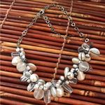 Silpada  Sterling Silver Pearl & Glass Beaded Oxidized Necklace. Photo 0