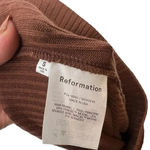 Reformation  Jeans Brown Ribbed Knit Tencel‎ Modal Jogger Pants Size Small Photo 8