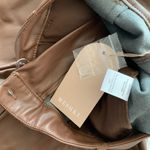 Meshki  Tyra Straight Leg Faux Leather Pants Chocolate Photo 13