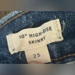 Madewell  10” High-rise Skinny Jeans Size 25 Photo 2