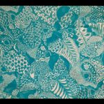 Island Republic Womens 100% Cotton Wrap Lined Skirt Size 12 Turquoise & White Photo 6