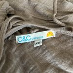 C&C California Womens Casual Strappy Front Tie Back Long Tunic Tank Top Size XS Photo 2