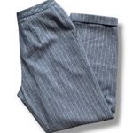 Vintage 90s Iris Singer Collection Gray Pinstripe Wool Angora Blend Pants 8 Size 30 Photo 3