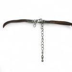 Vintage Fairy Core Green Brown Blue Glass Spiral Corded Pendant Necklace Choker Photo 1