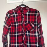 Rails  Hunter Plaid Cherry Navy White Button Up Shirt Size XS Soft Photo 6