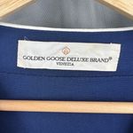 Golden Goose  Deluxe Brand Pajama Style Top Navy with White Trim Size XS Photo 5