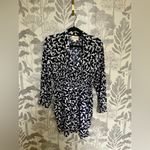 Anthropologie  Maeve navy print shirt tunic top or mini dress sz m Photo 1
