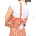 Free People  Lorelai Midi Dress L NWT Daisy Print Tie Back Heavy Knit Sleeveless Photo 9