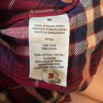 Garage Red and blue plaid sleeveless button down. Size M from . Photo 3