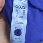 ASOS CURVE Double Ruffle Peplum Midi Dress - Purple 16 Nwt Photo 10