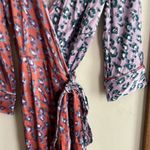 Rachel Antonoff Willow Wrap Dress Lilac Leopard Pink Size XS Photo 4