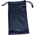 J.Crew Midnight Blue Drawstring Eyeglass Case Bag Photo 0