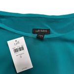 J.Jill NWT Women's Small Teal Blue Short Sleeve Wearever Collection Blouse Photo 1