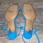 Anne Michelle  Blue Square Toe Strappy Heels Photo 3