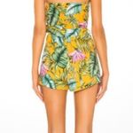 Anthropologie NWT SUPERDOWN FLORAL TROPICAL ROMPER STRAPLESS LINED W/TIE AT WAISTED SZ MED Photo 1