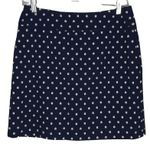 Charter Club Skort Womens 6 Navy Blue White Floral Flower Skirt Casual Preppy Photo 0