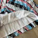 Kaari Blue Womens Multicolor Print Pleated Mini Dress - L Photo 2