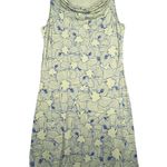 Title Nine Dress Women Large Blue Yellow Floral Flower Buttah Outdoor Athleisure Photo 0