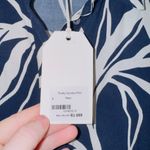 Poetry  NWT Ophelia Print Navy Long Sleeve Button Front Midi Shirt Dress size 8 Photo 5