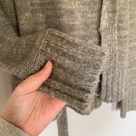 Kiss It Gray Knit Hooded and Belted Cardigan Size Medium in Junior’s Photo 1