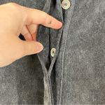 ZARA  | Corduroy Charcoal Gray Button Up Shirt XS Photo 2