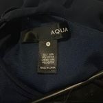 AQUA Venus Navy Halter Dress Size S Photo 4