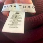 Trina Turk  100% Merino Wool Asymmetrical Maroon Sweater‎ Photo 3