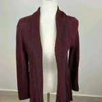 Notations  Maroon Long Knit Cardigan Size M Photo 1