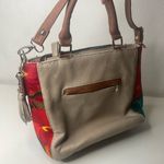 Angelozano Mexican Art Crossbody Colorful Floral Leather Embroidered Purse Boho Red Photo 9