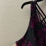 Torrid Black and Purple Crisscross Sports Bra 4 Photo 3