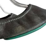Tieks ‎ ballet flats pewter silver leather size 9 slip on shoes ballerina style Photo 10