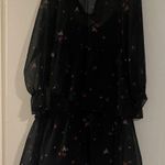 Who What Wear Elegant Black Floral Dress Photo 0