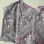 Victoria's Secret Victoria’s Secret Unlined Corset Purple Floral Top Photo 3