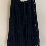 Women’s Delilah Open Knit Crochet Tank Top Black Size Small/Medium Festival Photo 1