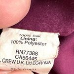 Madewell  Inkbrush "Starburst" Gold Print Purple 100% Silk Dress Fully Lined Photo 8