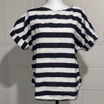 ZARA Women’s Stripe Linen Blend Top Size Medium Photo 0
