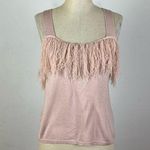 Sincerely Jules  Blush Pink Feather Tank Top Photo 0