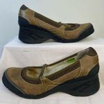 Ahnu Womens US 8.5 Olivia Wedge Brown Leather Heels Mary Janes Comfort Heel 3 in Brown Photo 0