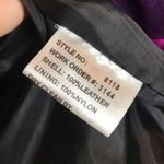 margaret godfrey black leather jacket with lace trim button front long sleeve 10 Photo 7