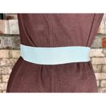 Gutos W germany elastic belt round filigree clasp goldtone blue 1980s Photo 5