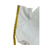 ZARA Size M White Pleated Hem Short Sleeve Midi Dress Photo 9