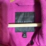 Talbots Diamond Quilted Riding Puffer Vest Women's Medium Purple Fleece Lined Photo 8