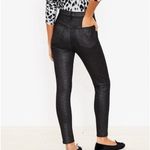 Loft  NWT Black Metallic Shimmer Glitter Skinny Jeans Photo 2