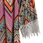 Winwin  Geometric Lace Half Sleeve Tunic Photo 2