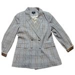 Bardot x Revolve tan gray long line button closure blazer sz M Photo 0