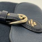 Coach Kleo Crossbody Navy Blue Suede Denim Leather Chain Gold Strap Mini Purse Photo 2