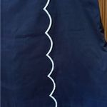 Crown & Ivy  Navy Blue Skort with White scalloped Trim women’s size 12 Photo 2