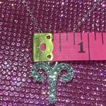 Boutique Aries Zodiac Sign Birthday Sterling Silver 925 Necklace Astrology Bedazzled April March Photo 4