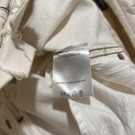 Alexander McQueen NEW vintage y2K distressed ivory straight Leg Jeans size 40 IT Photo 9