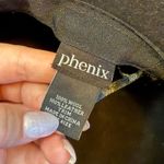 Phenix Women’s Black Brown Wool Leather Trim Wide Brim Hat Floppy Vintage Fall Photo 2
